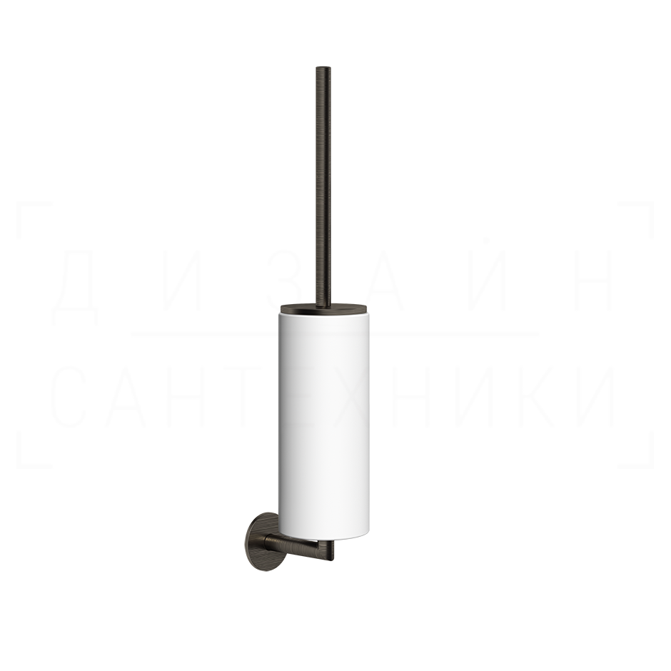 Gessi Ventaglio Ершик для унитаза подвесной, с кермической колбой Neolite, цвет: white/aged bronze 63619#187