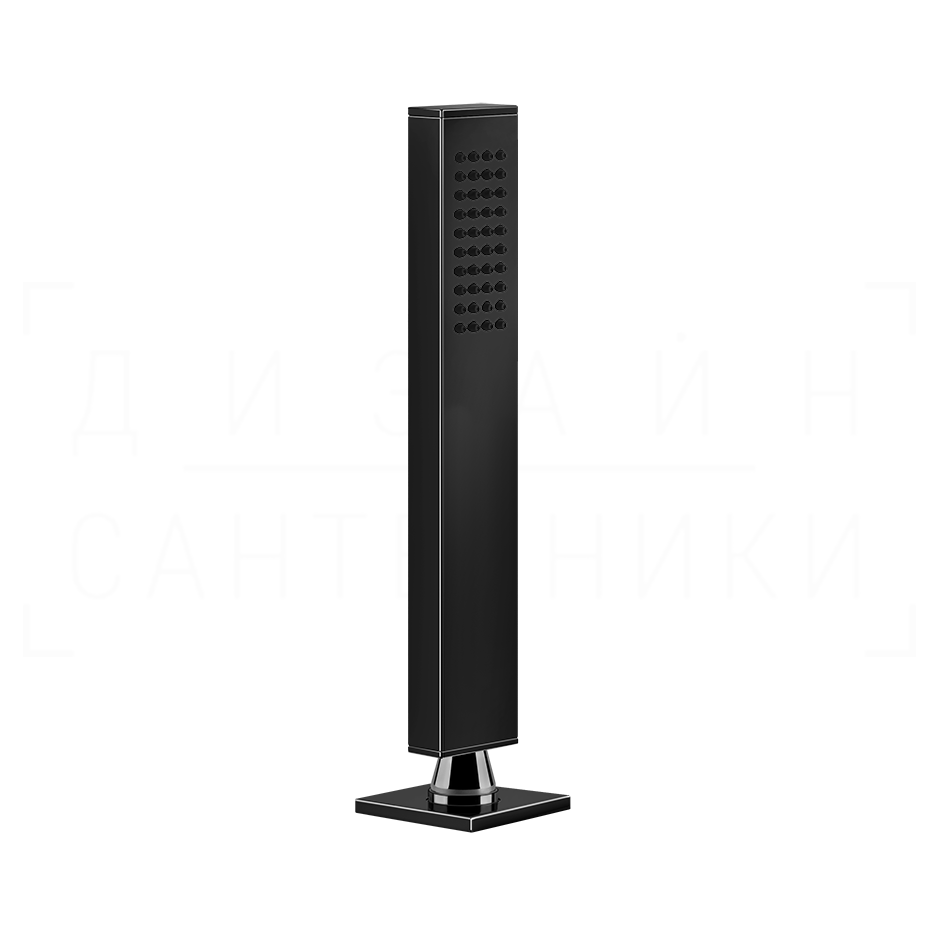 Gessi Rettangolo Душевой гарнитур на борт ванны: ручной душ, шланг 150 см, цвет: black metal PVD 20127#706