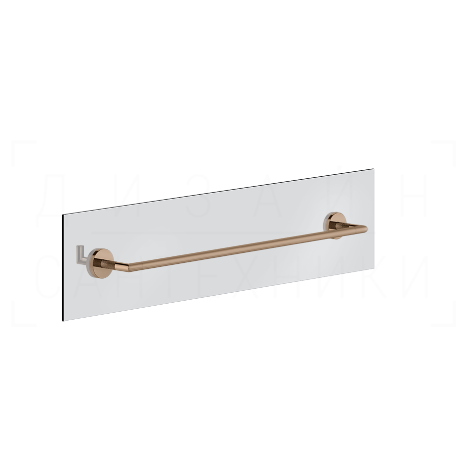 Gessi Anello Полотенцедержатель для крепления на стекло 65 см, цвет: copper PVD 63828#030