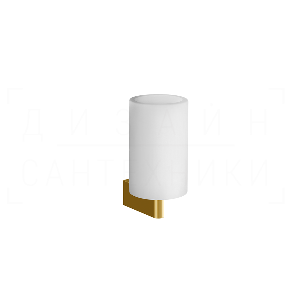 Gessi Origini Стакан подвесной, керамический Neolite, цвет: white/gold PVD 66407#246