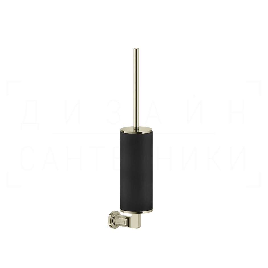 Gessi Inciso Ершик для унитаза подвесной, с кермической колбой Neolite, цвет: black/nickel PVD 58520#720
