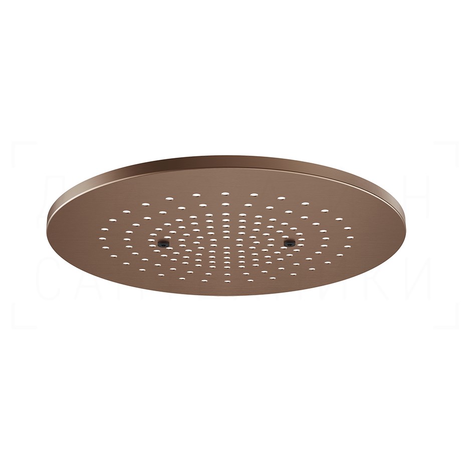 Gessi Afilo Потолочный душ d35,5 см, встраиваемый, 1 вид струи, хромотер., цвет: copper brushed PVD 57018#708