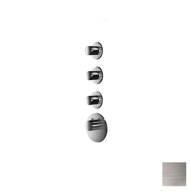 Almar High Flow Round Термостат для душа, внешняя часть на 3 потребителя, цвет: nickel brushed E180033.NB