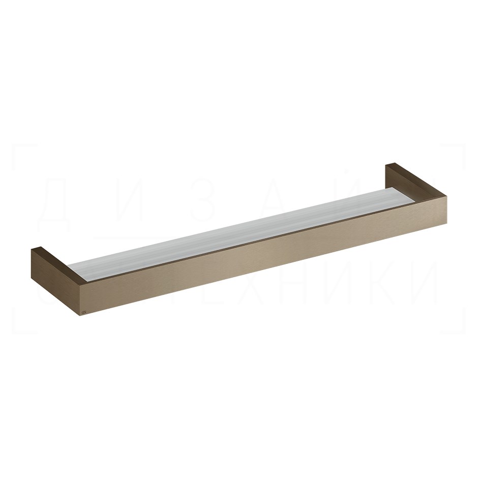 Gessi Inverso/Rettangolo Полка металлическая 61,5 см, подвесная, цвет: coffee bronze brushed PVD 20945#761