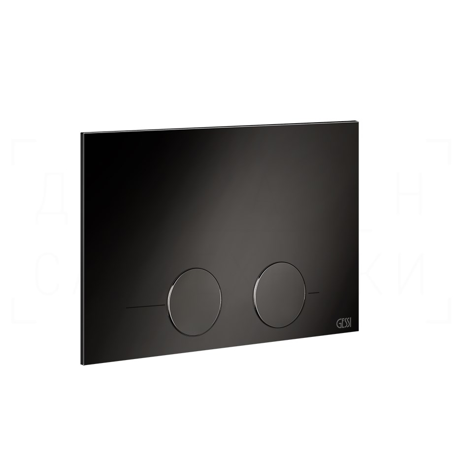 Gessi Total Look Кнопка смыва для инсталляции Tece, 2 режима, латунь, цвет: black metal PVD 54617#706