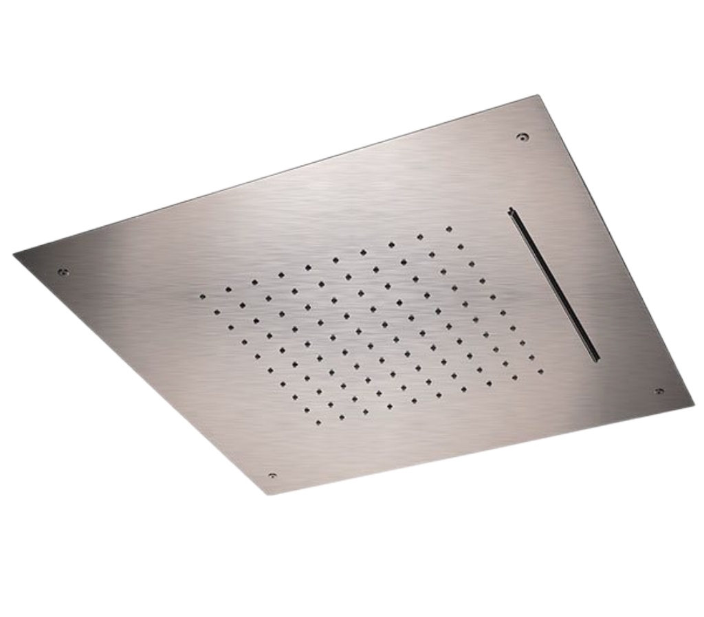 Remer X Style Inox Верхний душ встраиваемый в потолок 50x50 см, 2 режима, цвет: inox spazzolato SS357SFS50C