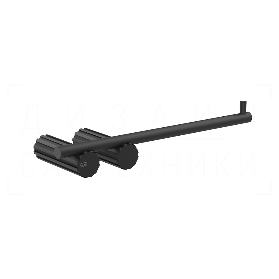 Gessi Incastri Держатель туалетной бумаги открытый, подвесной, цвет: matte black 75455#299