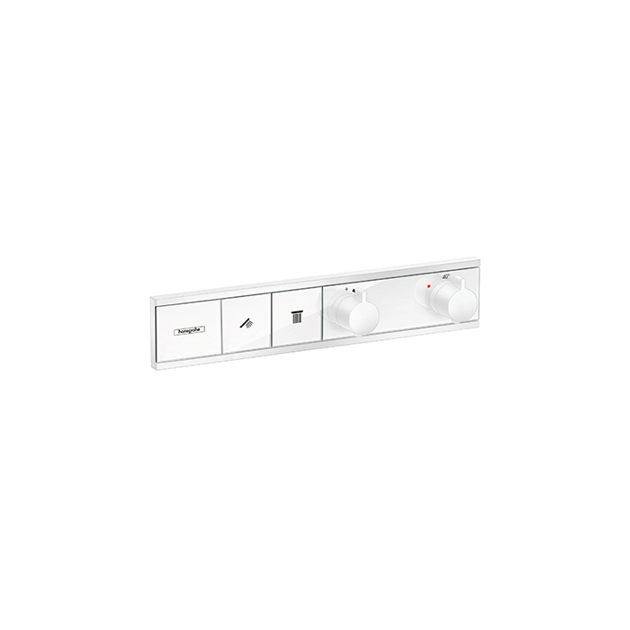 Hansgrohe RainSelect Термостат для душа встраиваемый на 2 потребителя, цвет: матовый белый 15380700