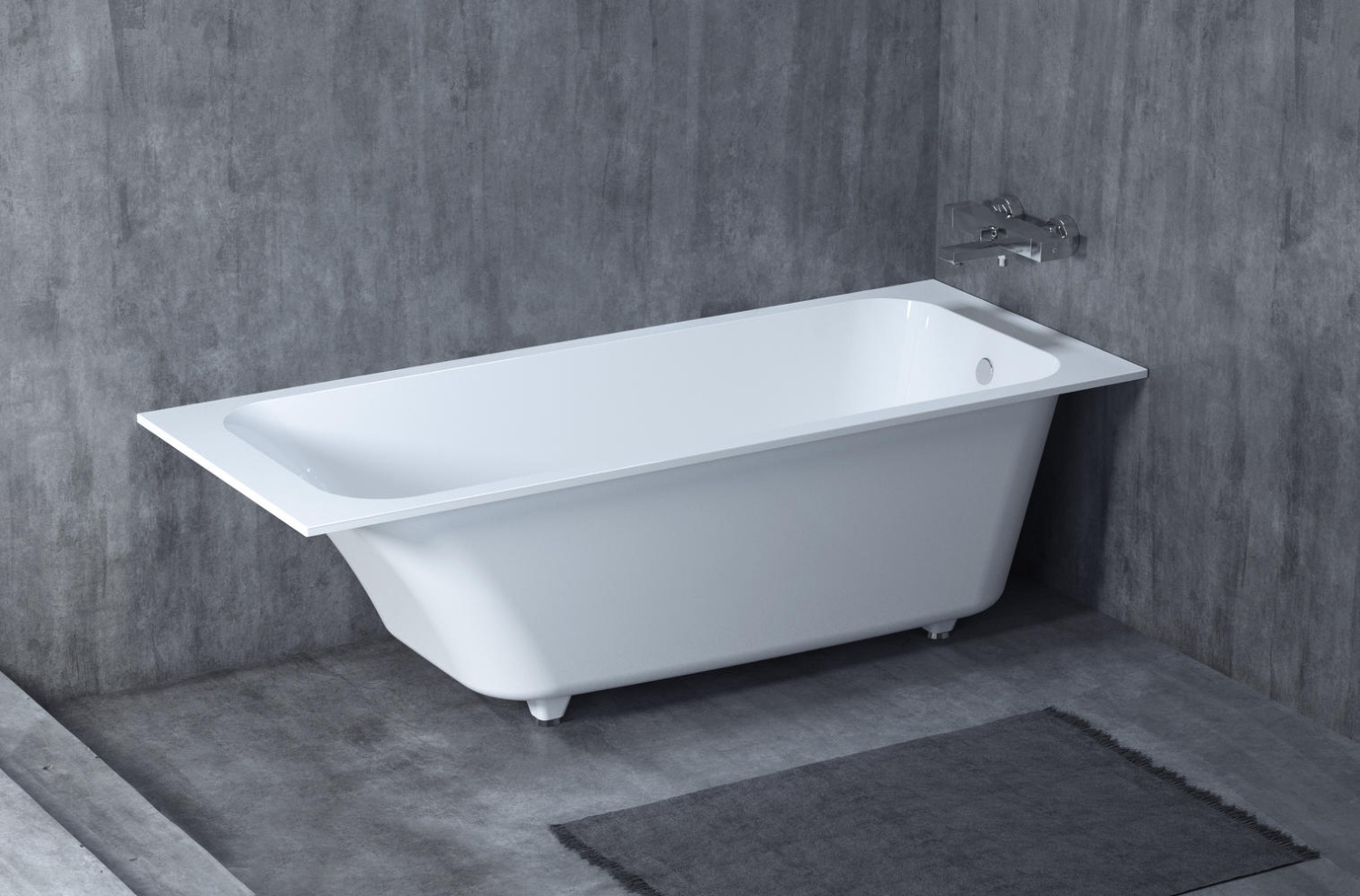 Salini Orlanda Ванна из S-Sense встраиваемая 160x70 см, цвет: RAL полностью матовый 102015MF