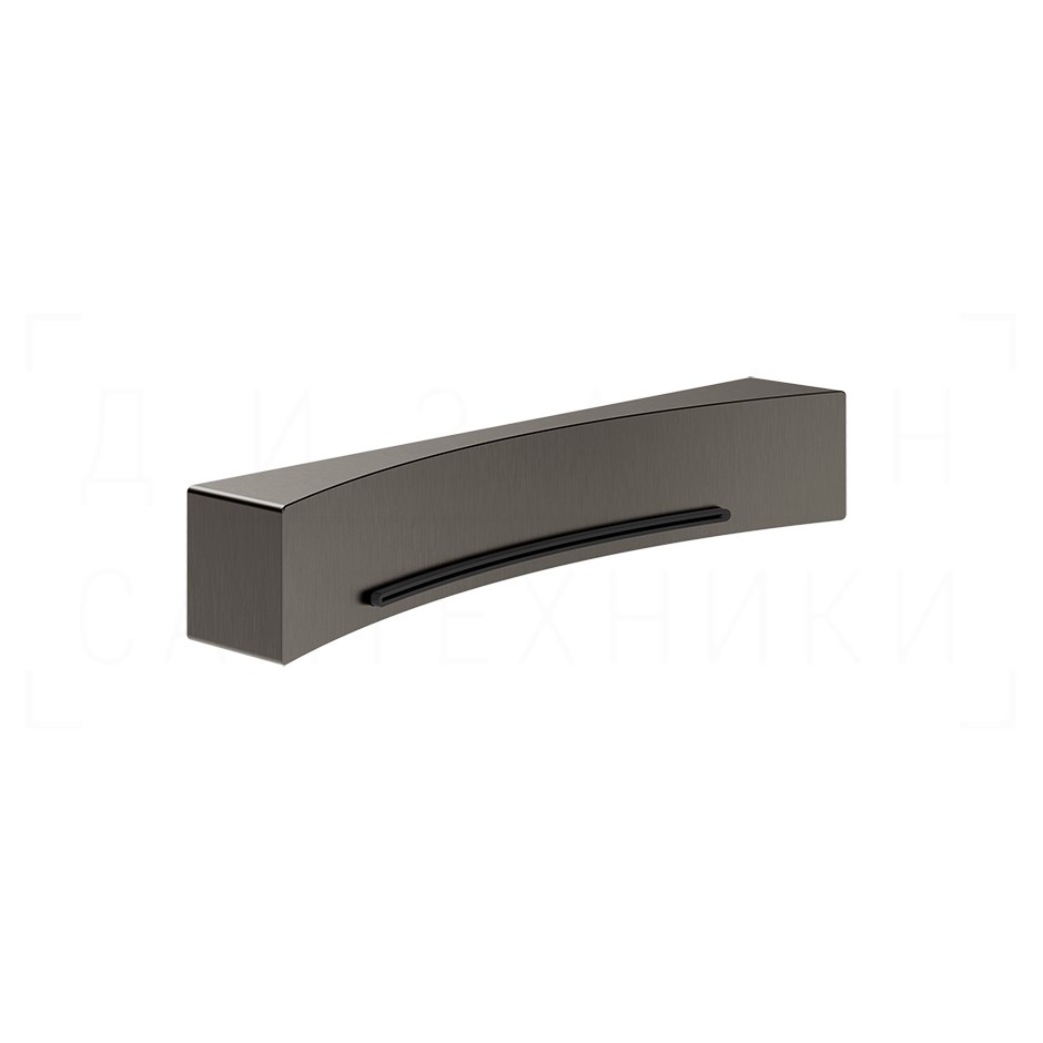 Gessi Perle Излив настенный для ванны, каскадный, цвет: black metal brushed PVD 57595#707