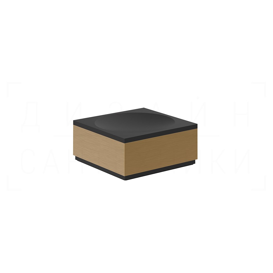 Gessi Jacqueline Мыльница с керамической чашей, настольный, цвет: deep bronze brushed PVD 77525#791