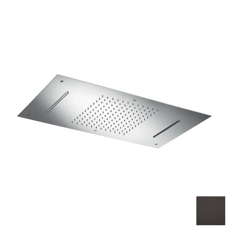 Almar Square Потолочный душ 70х38 см встраиваемый, 2 режима, цвет: PVD polished deep black E044110.DB
