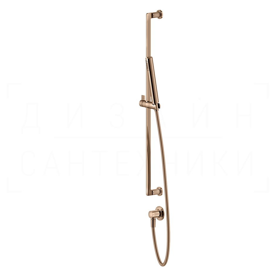 Gessi Inciso Душевой гарнитур: ручной душ, штанга, держатель, шланг 150 см, цвет: copper PVD 58142#030