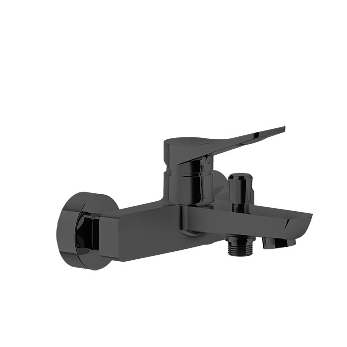 Gessi Rilievo Смеситель для ванны на 2 потребителя, излив 15,3 см, цвет: matte black 59013#299