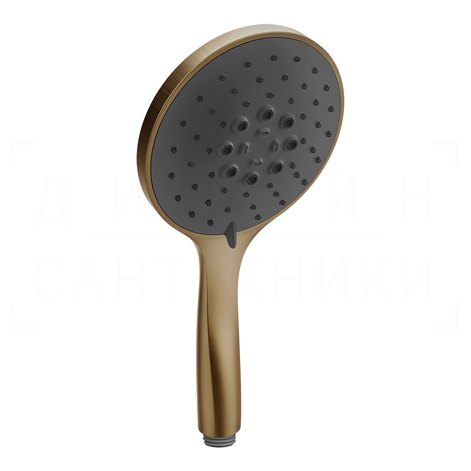 Gessi Ручной душ с 3 видами струи, цвет: deep bronze brushed PVD 14378#791