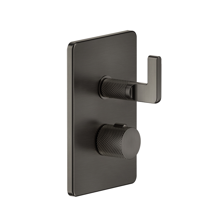 Gessi Inciso Термостат для ванны встраиваемый, 3 потребителя, запорный вентиль, цвет: matte black 58136#299