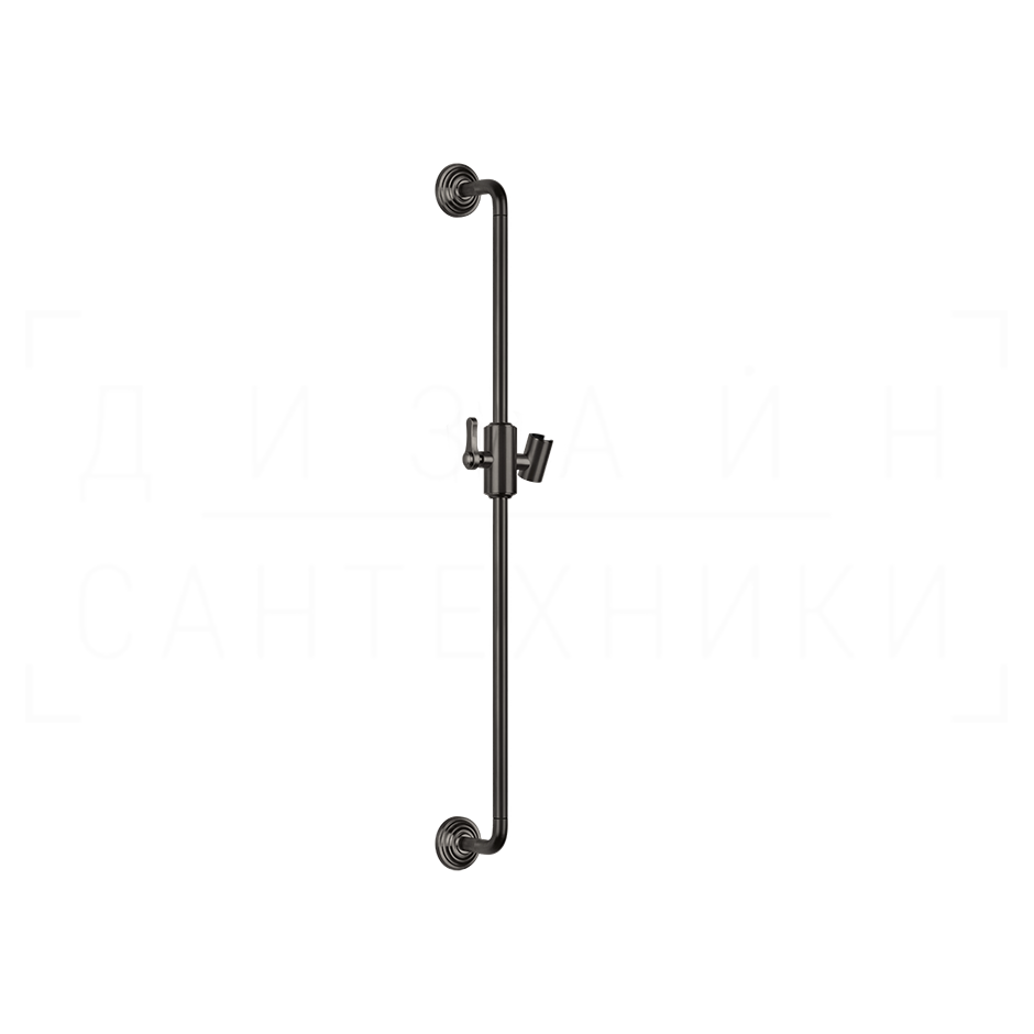 Gessi Venti20 Душевая штанга 86,5 см, с держателем для лейки, цвет: black metal brushed PVD 65145#707