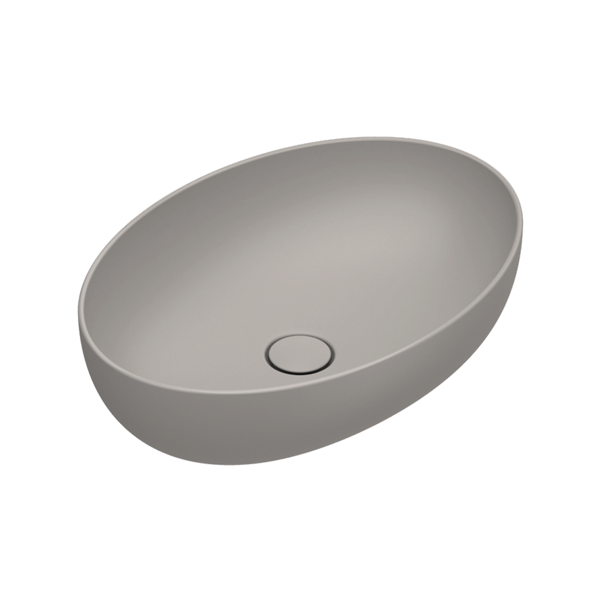 Catalano Sfera Раковина чаша 60x42x16h см, без перелива, покрытие Cataglaze, цвет: tortora матовый 0522600032