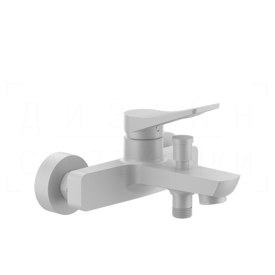 Gessi Rilievo Смеситель для ванны, без душевого гарнитура, излив 15,3 см, цвет: matte white 59013#279