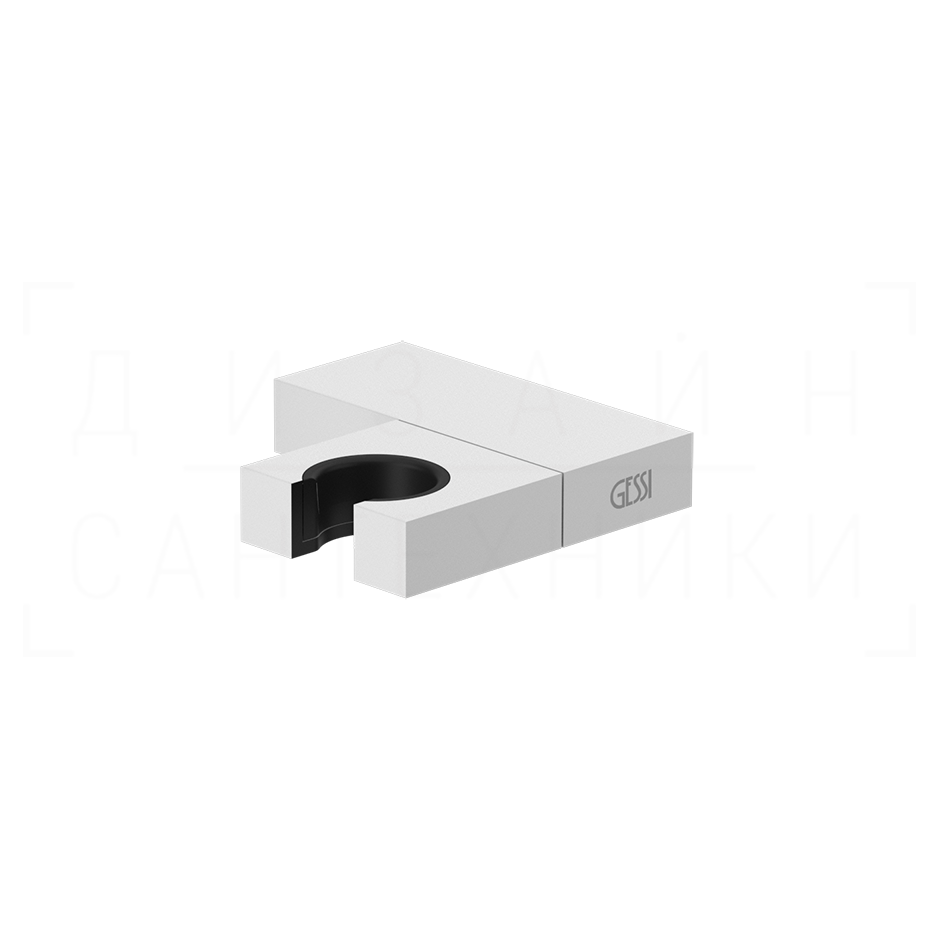 Gessi Rettangolo Держатель для ручного душа поворотный, цвет: matte white 20160#279