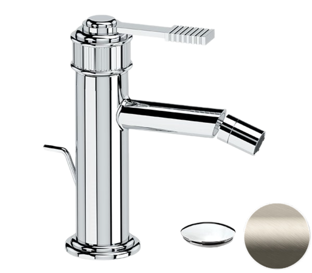 Remer Atelier Смеситель для биде, с донным клапаном, цвет: visual inox AL20XV