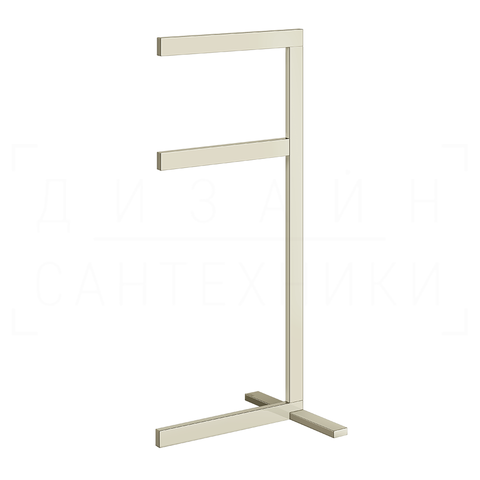 Gessi Inverso/Rettangolo Стойка напольная с двойным полотенцедержателем, цвет: nickel PVD 20939#720