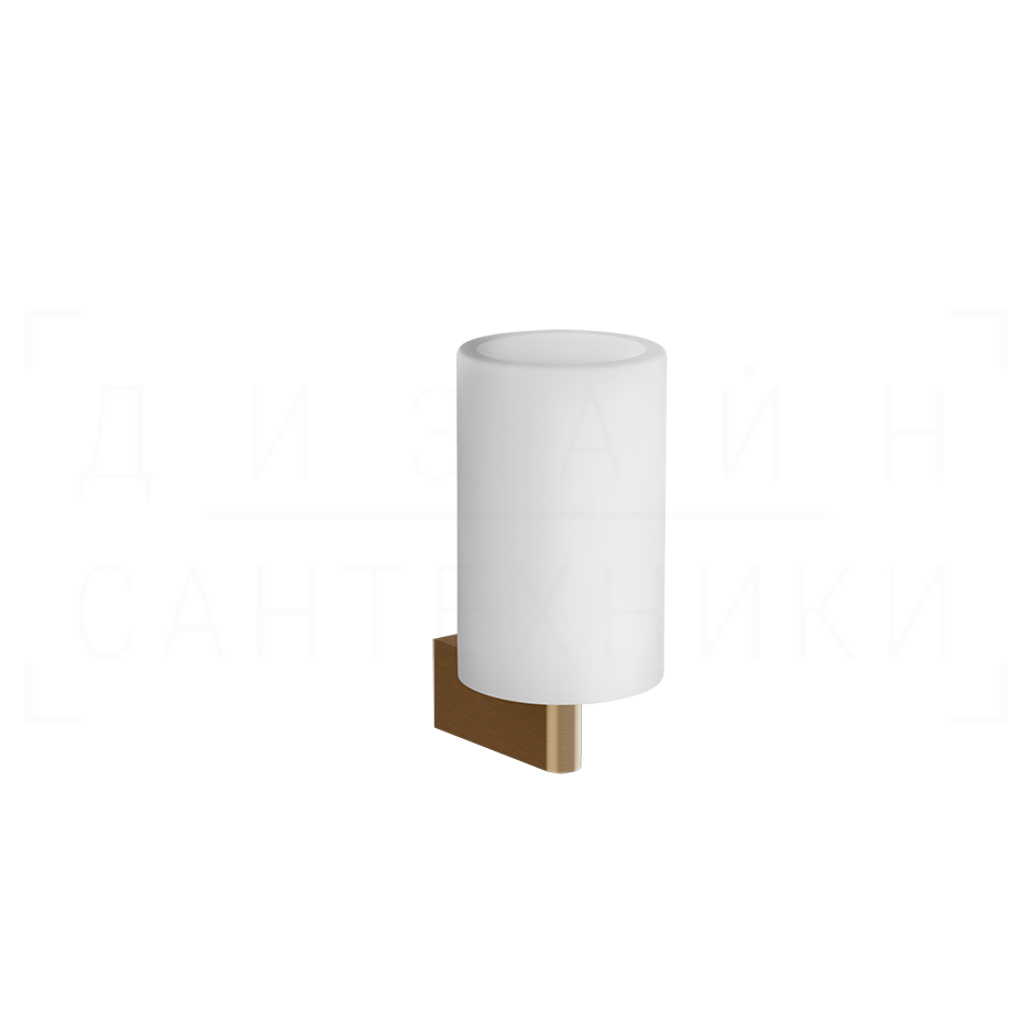 Gessi Origini Стакан подвесной, керамический Neolite, цвет: white/deep bronze brushed PVD 66407#791