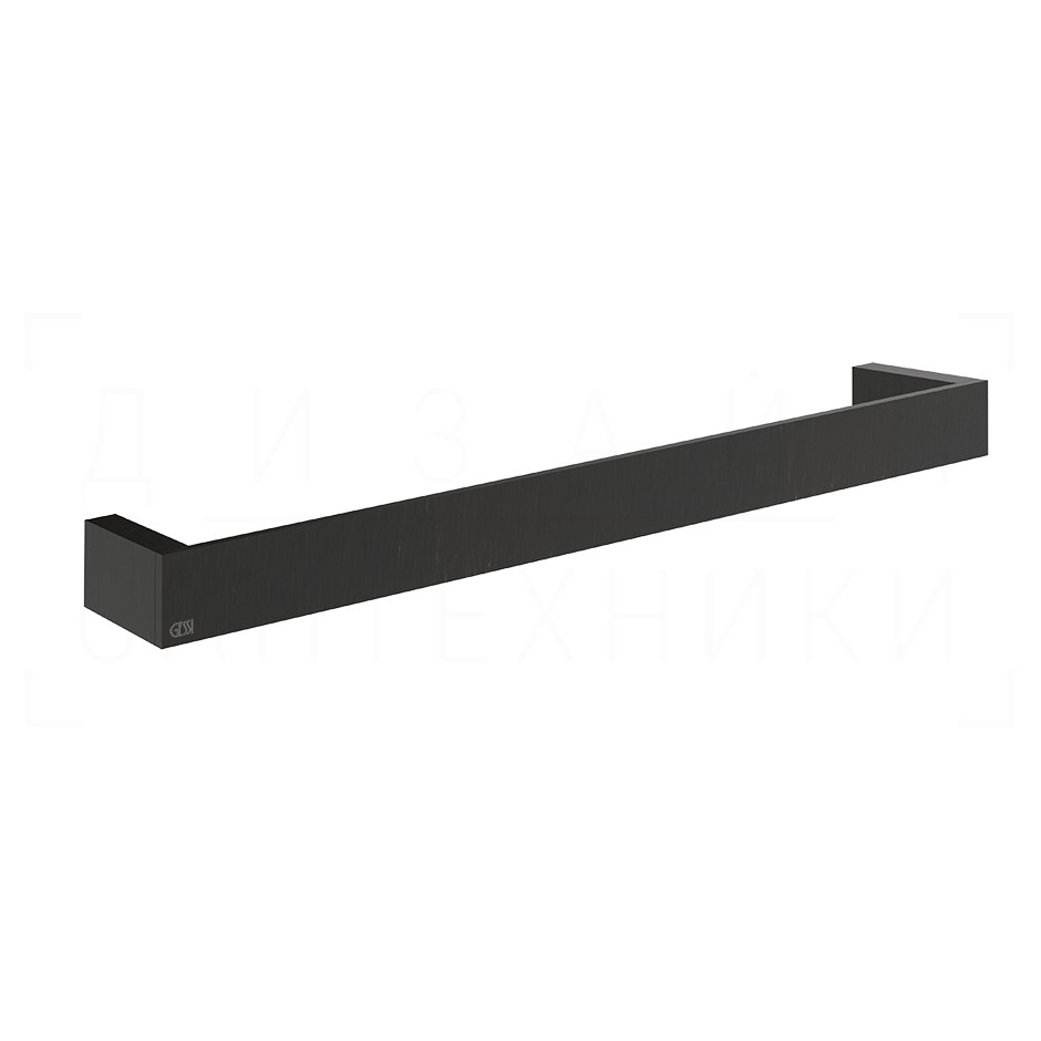 Gessi Inverso/Rettangolo Полотенцедержатель 46,5 см, подвесной, цвет: aged bronze 20900#187