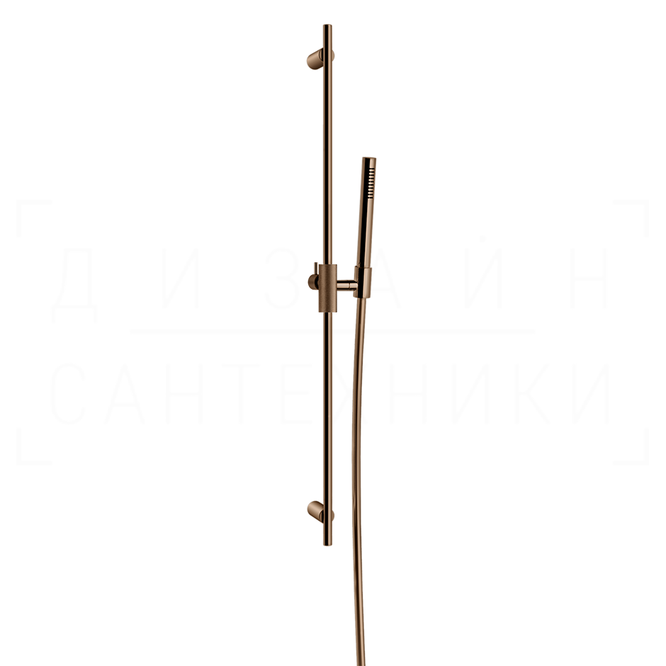 Gessi Anello Душевой гарнитур: ручной душ, штанга, держатель, шланг 150 см, цвет: copper PVD 63484#030