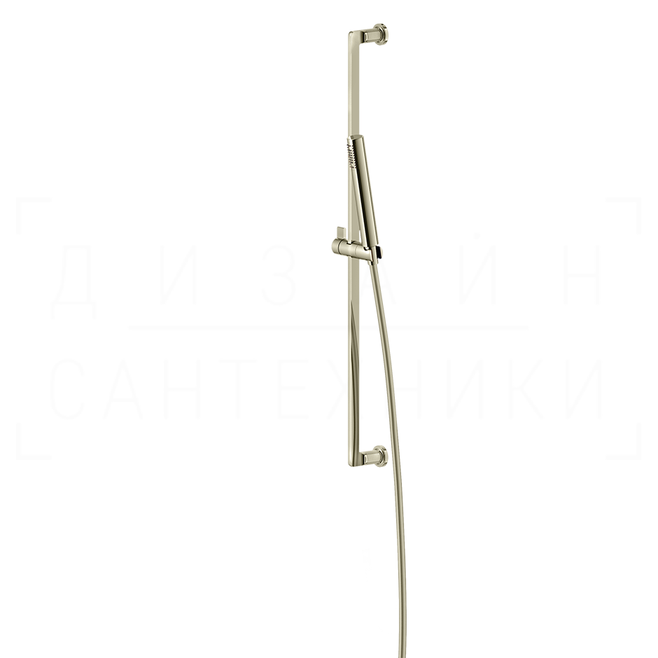 Gessi Inciso Душевой гарнитур: ручной душ, штанга, держатель, шланг 150 см, цвет: nickel PVD 58145#720