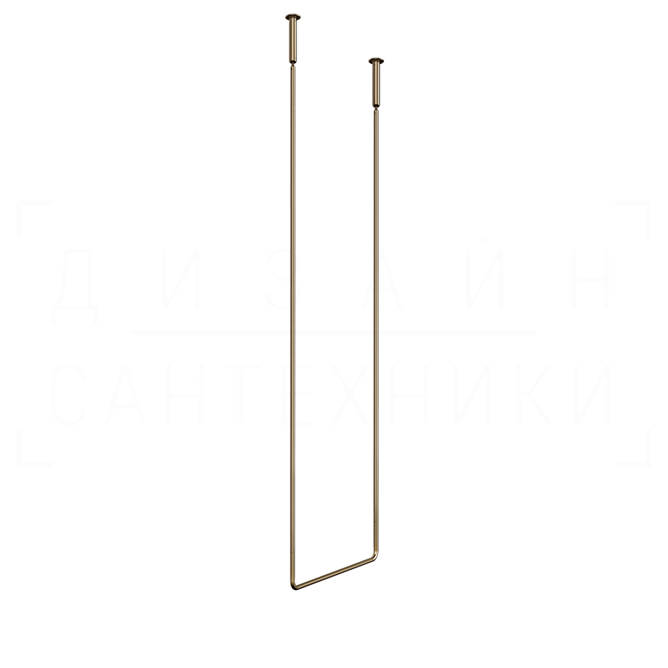 Gessi Goccia Полотенцедержатель потолочный 46,4x160h см, подвесной, цвет: deep bronze brushed PVD 38144#791