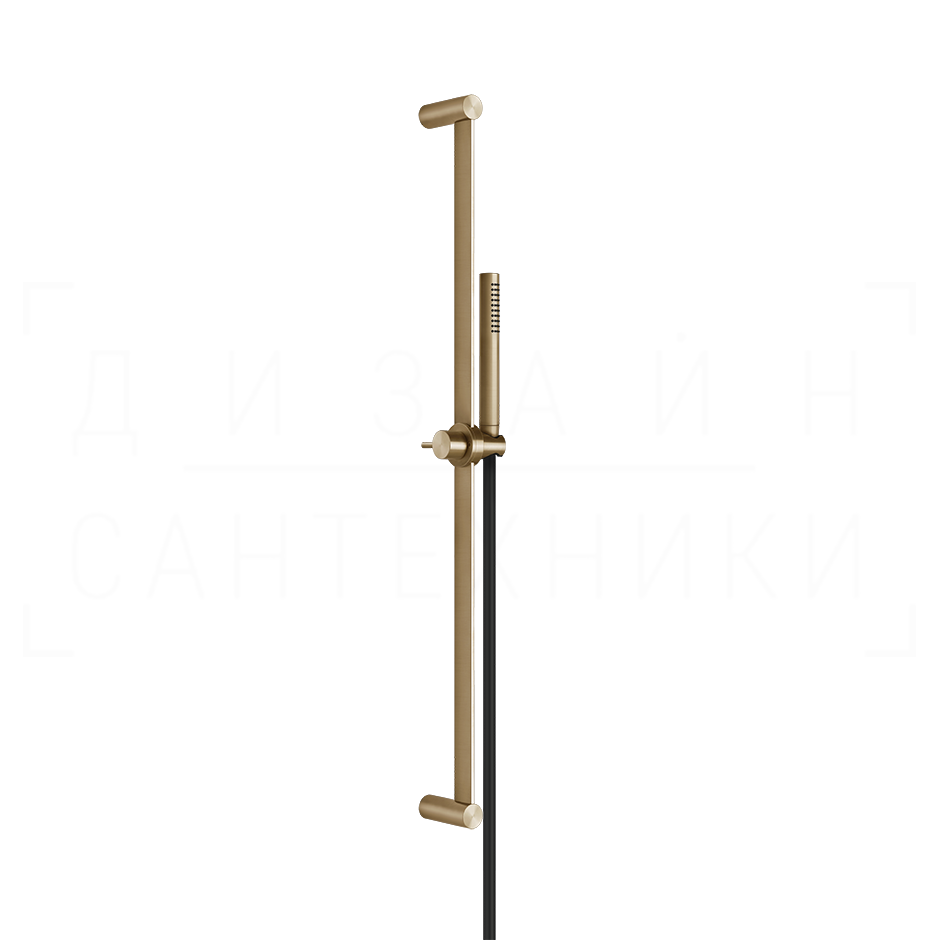 Gessi 316 Душевой гарнитур: ручной душ, штанга, держ., шланг 150 см, цвет: warm bronze brushed PVD 54044#726
