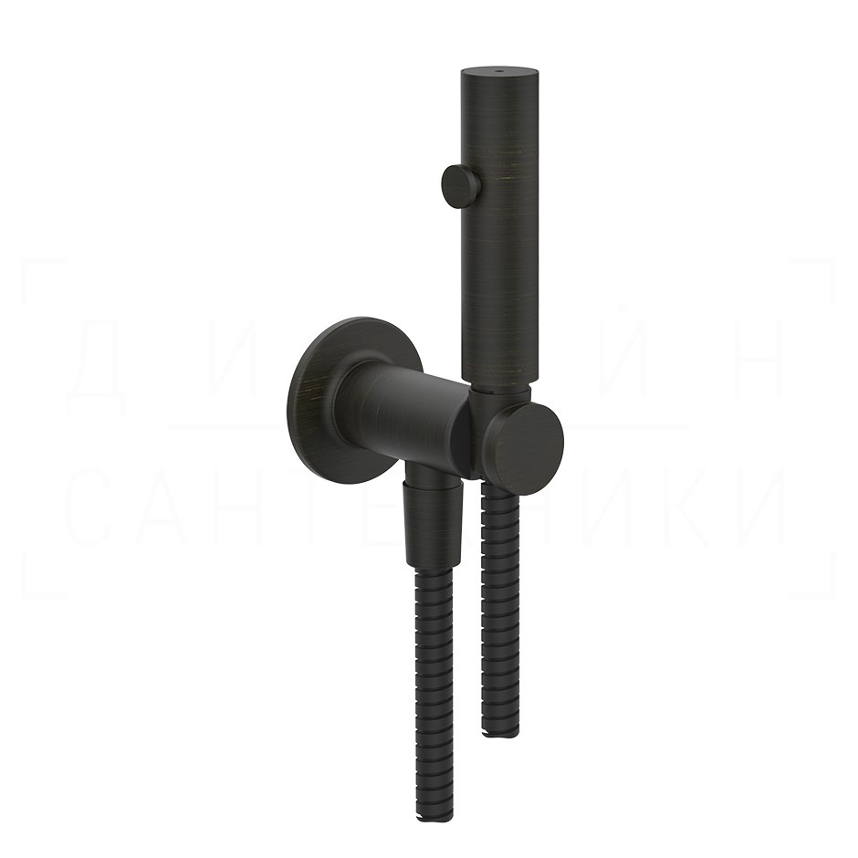 Gessi Inciso Гидроершик без смесителя, шланг 125 см, цвет: aged bronze 58151#187