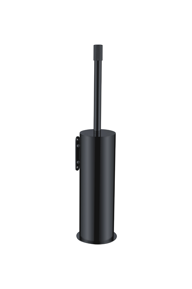 Boheme Uno Ершик для унитаза подвесной с латунной колбой, цвет: shine gun metall 10984-SGM