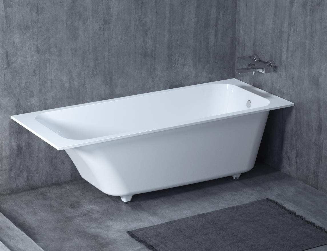Salini Orlanda Ванна из S-Stone встраиваемая 168,5x69 см, цвет: RAL полностью матовый 102021MF