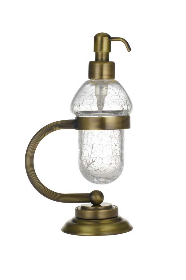 Boheme Murano Дозатор для жидкого мыла, настольный, стеклянная колба, цвет: bronze 10909-BR