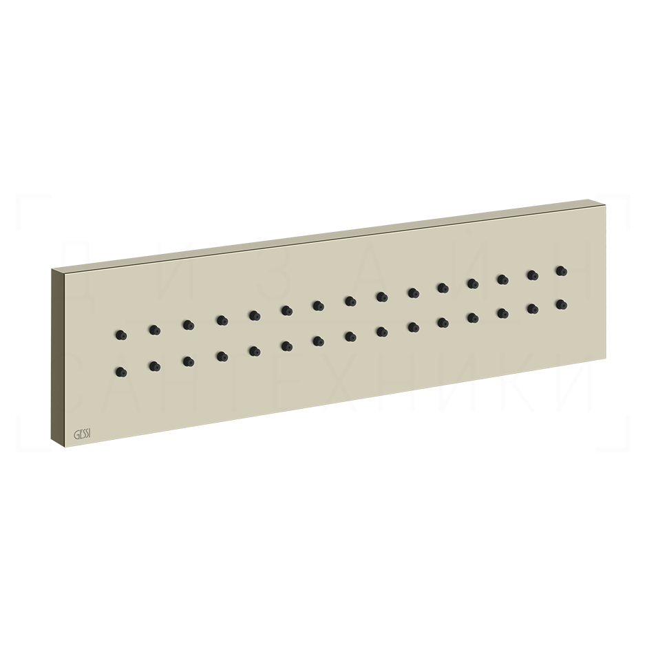 Gessi Body Jets Душевая форсунка боковая 24х6,5h см, цвет: nickel PVD 32975#720