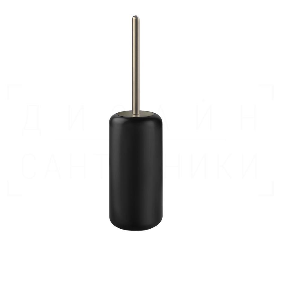 Gessi Goccia Ершик для унитаза напольный, колба Gres, цвет: black/finox brushed nickel 38044#149
