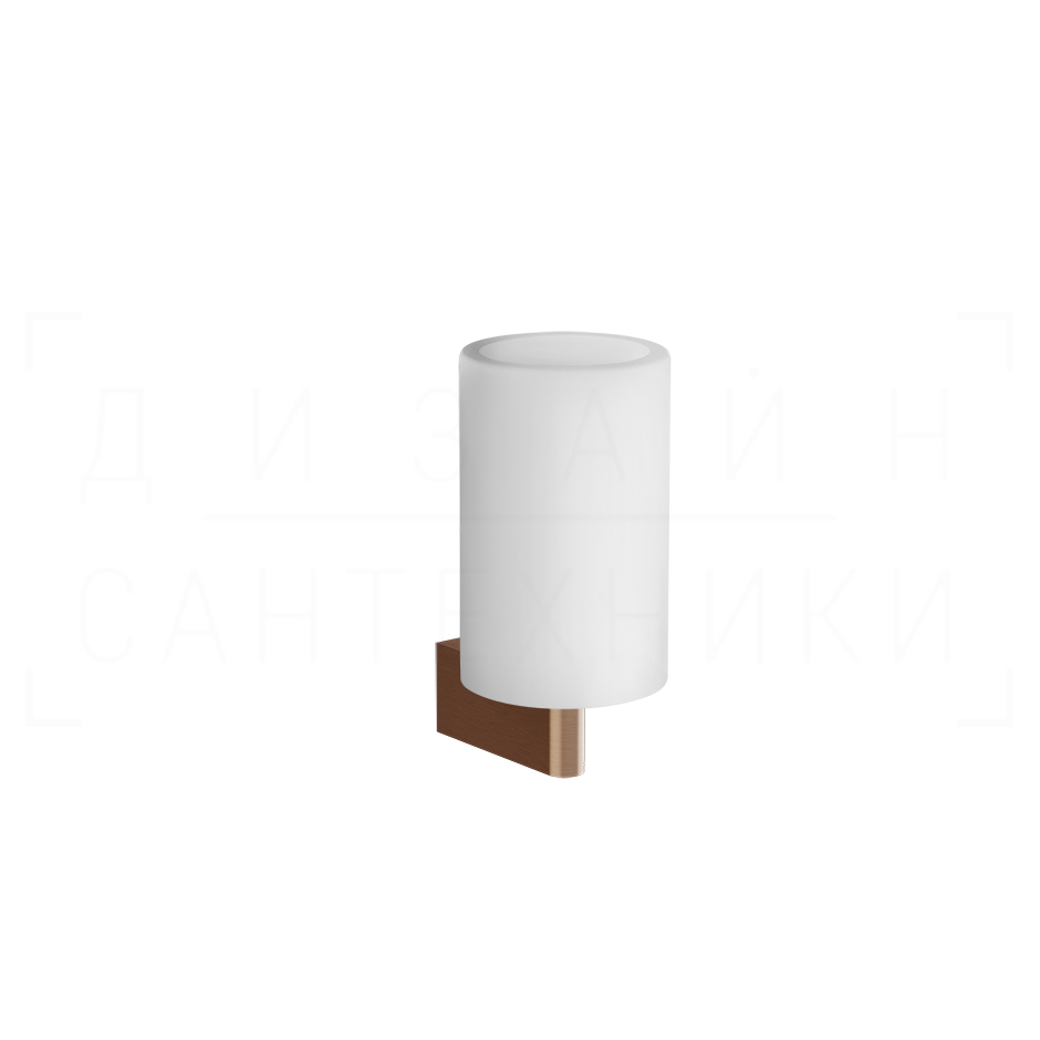 Gessi Origini Стакан подвесной, керамический Neolite, цвет: white/copper brushed PVD 66407#708