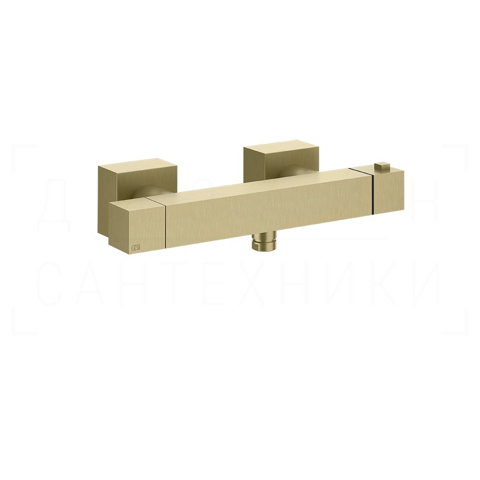 Gessi Rettangolo Термостат для душа, без излива и душевого гарнитура, цвет: brushed brass PVD 19431#727