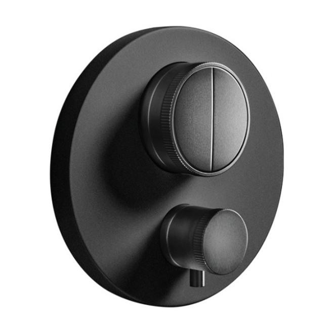 Almar Core Round Термостат для душа, внешняя часть на 2 потребителя, цвет: matt black E176632.MB