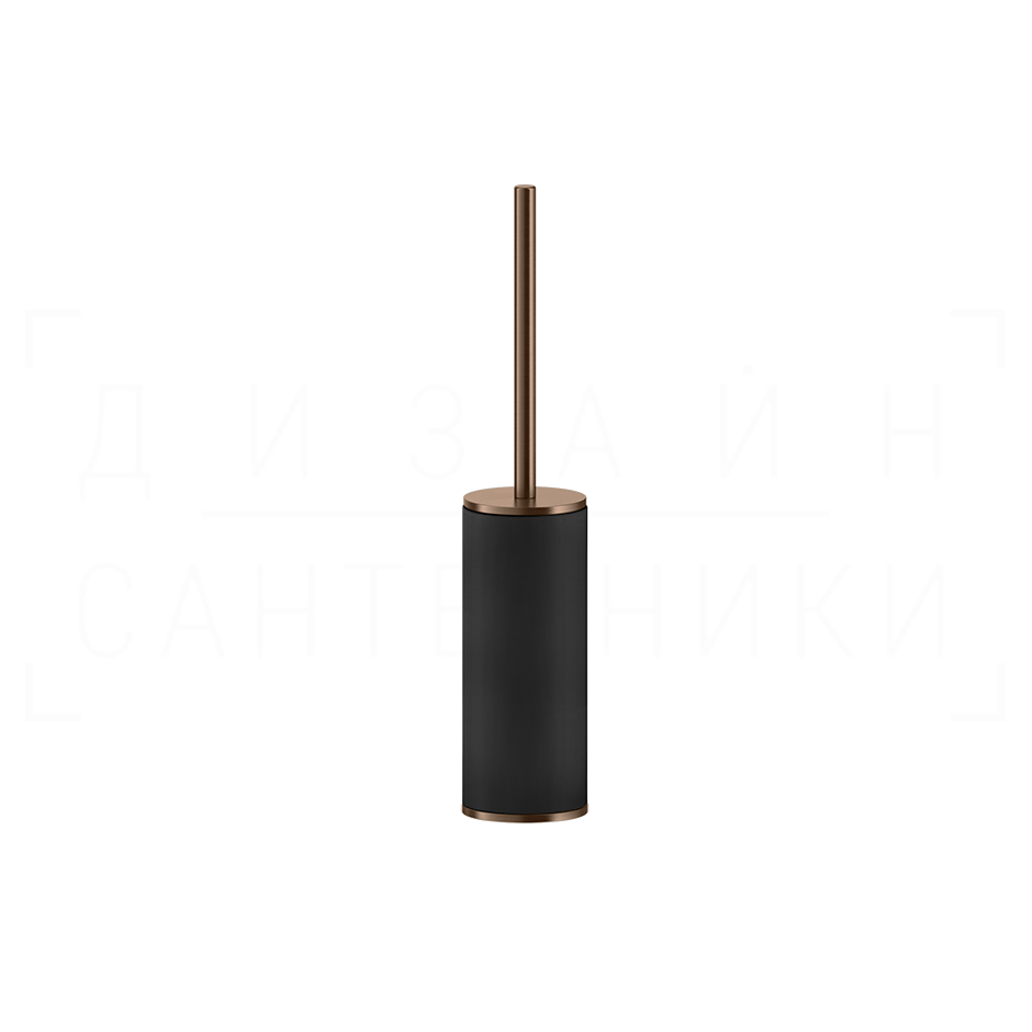 Gessi Inciso Ершик для унитаза напольный, колба Neolite, цвет: black/copper brushed PVD 58544#708