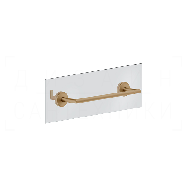 Gessi Ventaglio Полотенцедержатель для крепления на стекло 30 см, цвет: warm bronze brushed PVD 63724#726