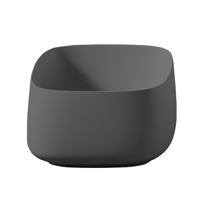 ArtCeram Cognac Раковина чаша 43x43x22h см, без перелива, покрытие Saniglaze, цвет: grey olive COL006 15 00