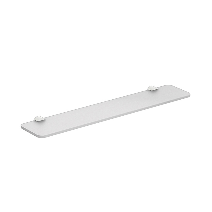 Colombo Design Plus Полочка стеклянная 60x12,5 см, подвесная, стекло матовое, цвет: matt white W4916.BM