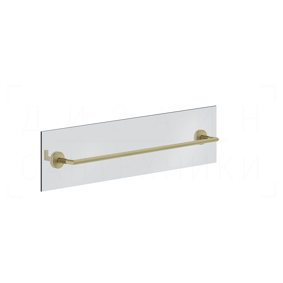 Gessi Anello Полотенцедержатель для крепления на стекло 65 см, цвет: brushed brass PVD 63828#727