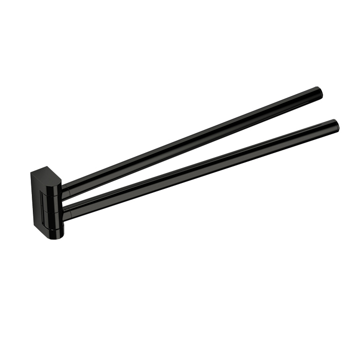 Colombo Design Mini Полотенцедержатель двойной 34 см, подвесной, цвет: matt graphite B4012.GM