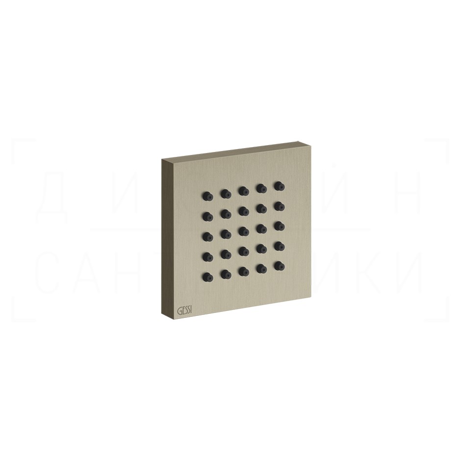 Gessi Body Jets Душевая форсунка боковая 6,5 см цвет: finox brushed nickel 32973#149