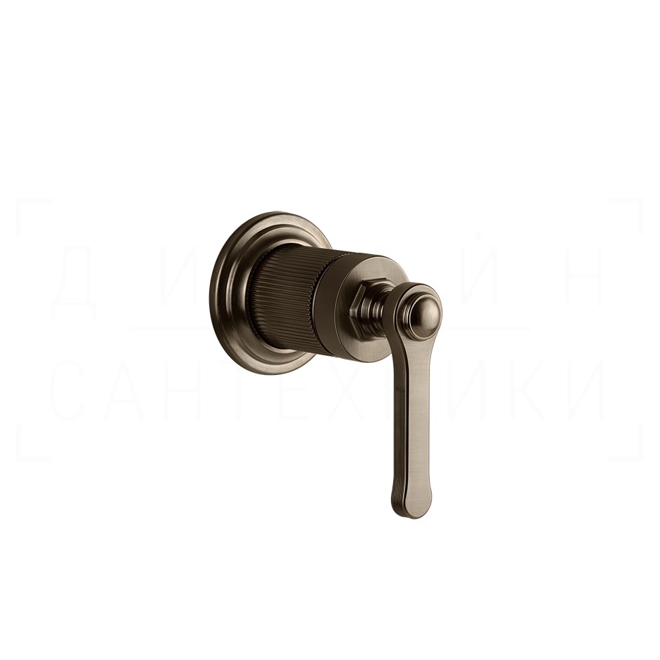 Gessi Venti20 Смеситель для душа встраив., на 1 потр., внеш. часть, цвет: coffee bronze brushed PVD 65109#761