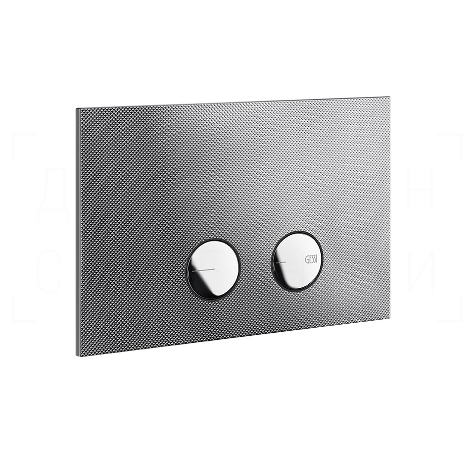 Gessi Inverso Diamantato Кнопка смыва для инсталляции Geberit, 2 режима, латунь, цвет: chrome 54681#031